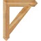 Ekena Millwork Traditional Arts & Crafts Rough Sawn Bracket, Western Red Cedar, 6"W x 34"D x 40"H BKT06X34X40TRA03RWR - alternate 3